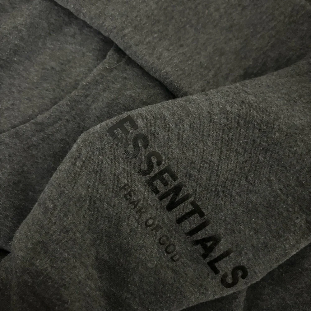 fear of god “essentials” dark grey hoodie size m ! - Picture 2 of 4